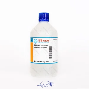 سدیم هیدروکساید محلول 0.1 مولار 1 لیتری uni-chem